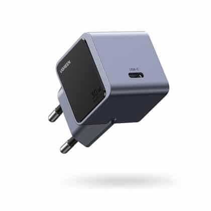 Ugreen - Φορτιστής Τοίχου Nexode S X503 (35041) - Type-C, GaN, Γρήγορη Φόρτιση, 30W, 3A, PD3.0, QC4.0+ - Γκρι