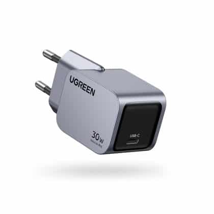 Ugreen - Φορτιστής Τοίχου Nexode Pro X703 (35006) - Type-C, GaN, Γρήγορη Φόρτιση, 30W, 3A, PD3.0, QC4.0+ - Γκρι