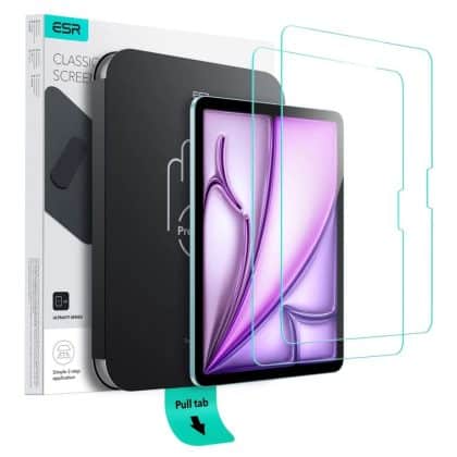 ESR - (2pack) Tempered Glass Screen Protector UltraFit Tray - iPad Air 13 (2024) / Air 13 (2025) - Clear
