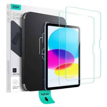 ESR - (2pack) Tempered Glass Screen Protector UltraFit Tray - iPad 10 (2022) 10.9 / 11 (2025) - Clear