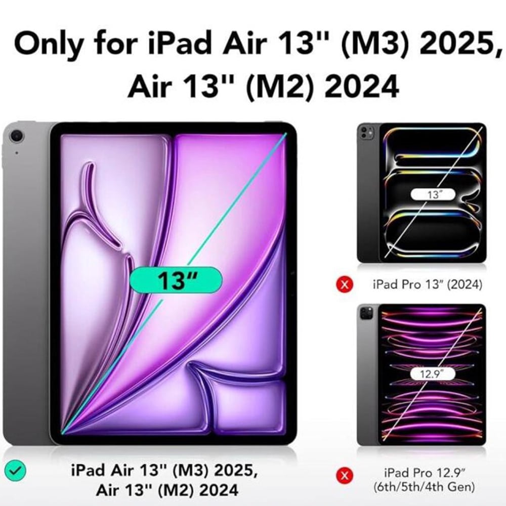 ESR - (2pack) Armorite Προστατευτικό Οθόνης UltraFit Tray - iPad Air 13 (2024) / Air 13 (2025) - Διάφανο - Image 6