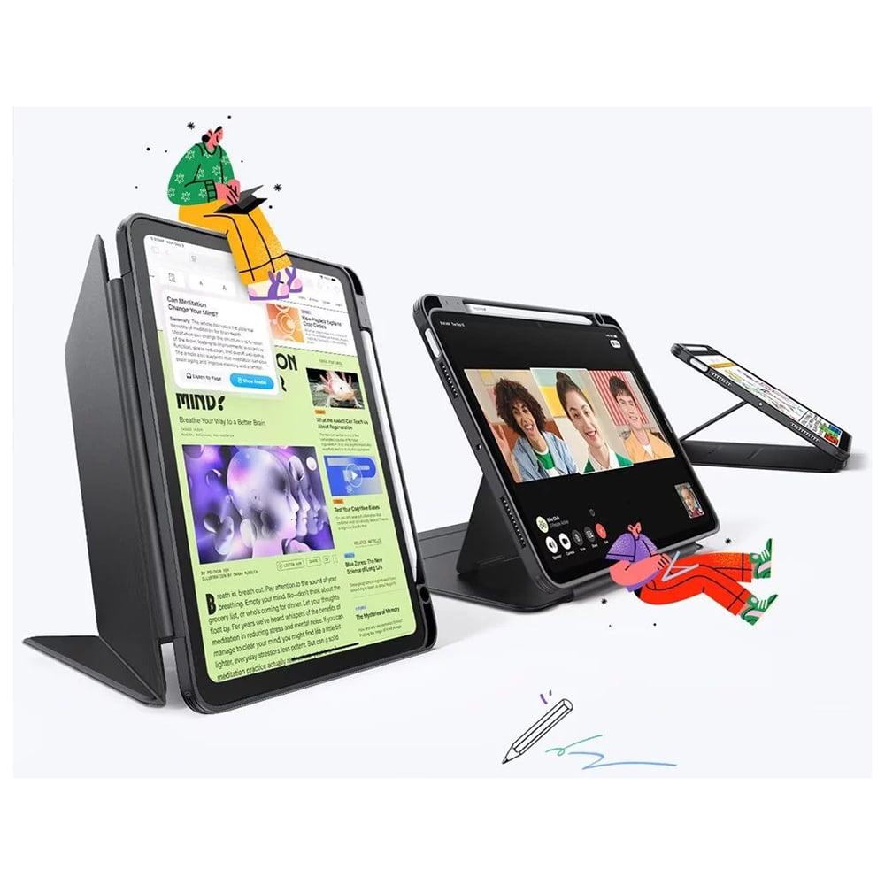 ESR - Flip Hybrid - iPad Air 13 (2024) / Air 13 (2025) - Μαύρο - Image 2
