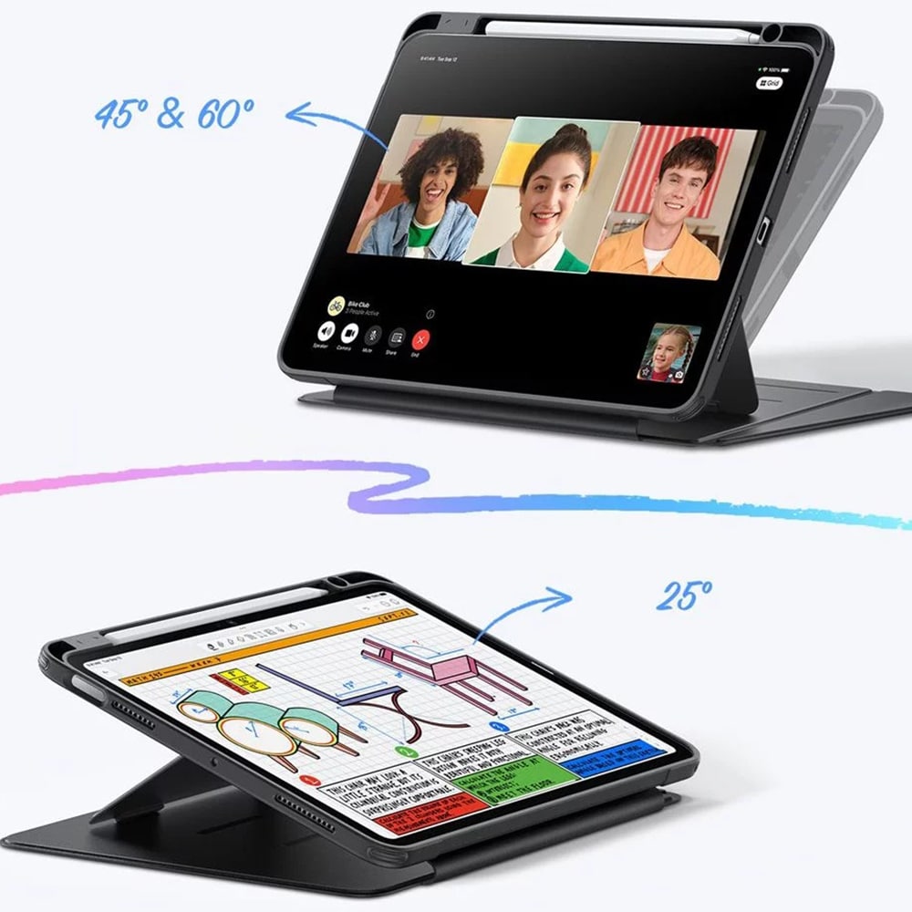 ESR - Flip Hybrid - iPad Air 13 (2024) / Air 13 (2025) - Μαύρο - Image 3