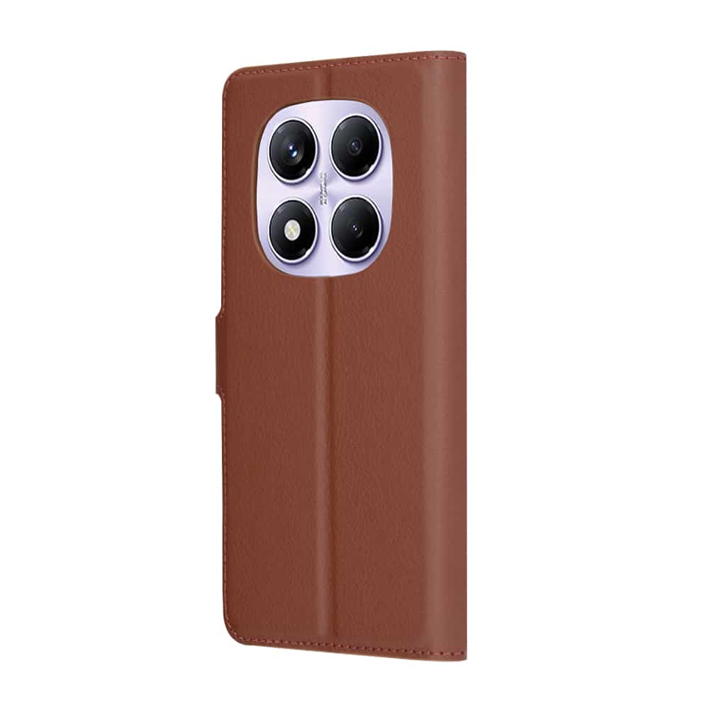 Techsuit Leather Folio - θήκη για Xiaomi Redmi Note 14 Pro 4G - Καφέ - Image 5