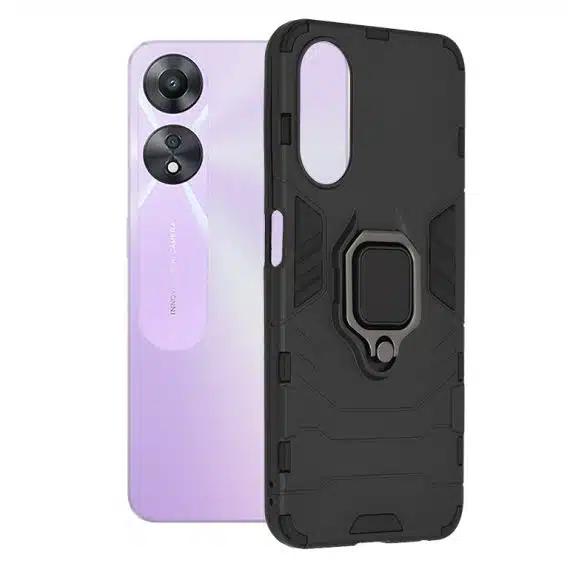 Techsuit Silicone Shield - θήκη για Oppo A58 5G / A78 - Μαύρο