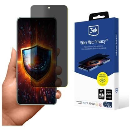Μεμβράνη prywatyzująca 3MK Silky Matt Privacy do Xiaomi Redmi Note 14 Pro 5G μαύρο
