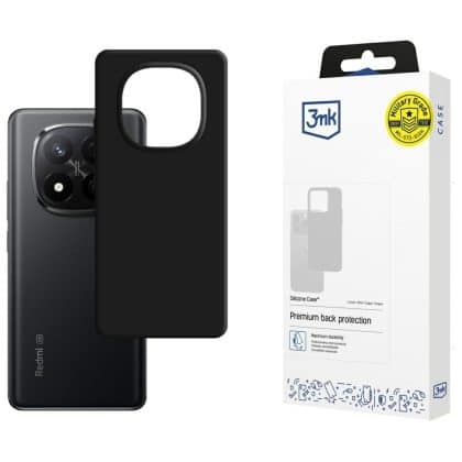 3MK Silicone Case - θήκη για Xiaomi Redmi Note 14 - Μαύρο