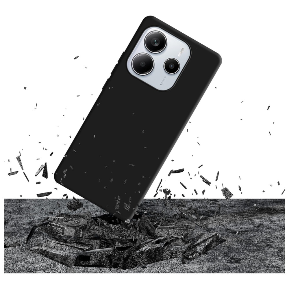 3MK Silicone Case - θήκη για Xiaomi Redmi Note 14 5G - Μαύρο - Image 3