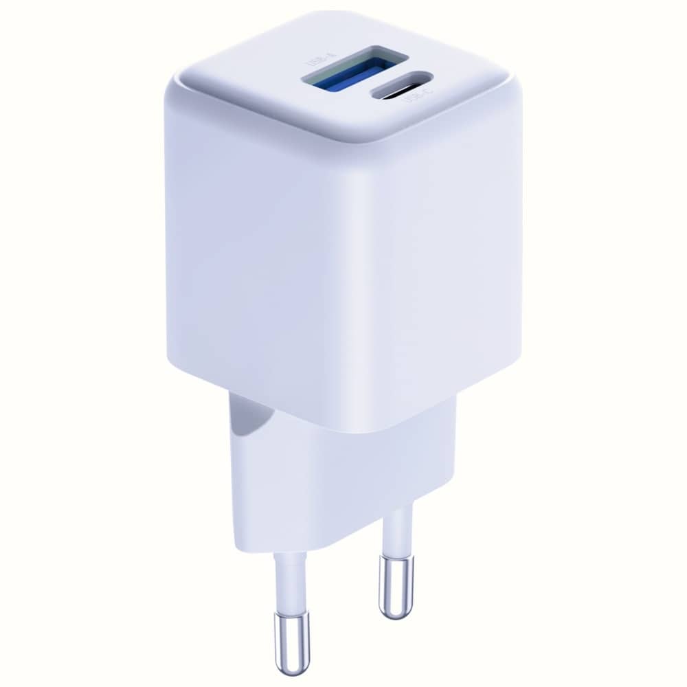 Φορτιστής τοίχου 3MK Hyper GaN Charger 20W 1xUSB-A 1XUSB-C PD QC4+ λευκό - Image 6