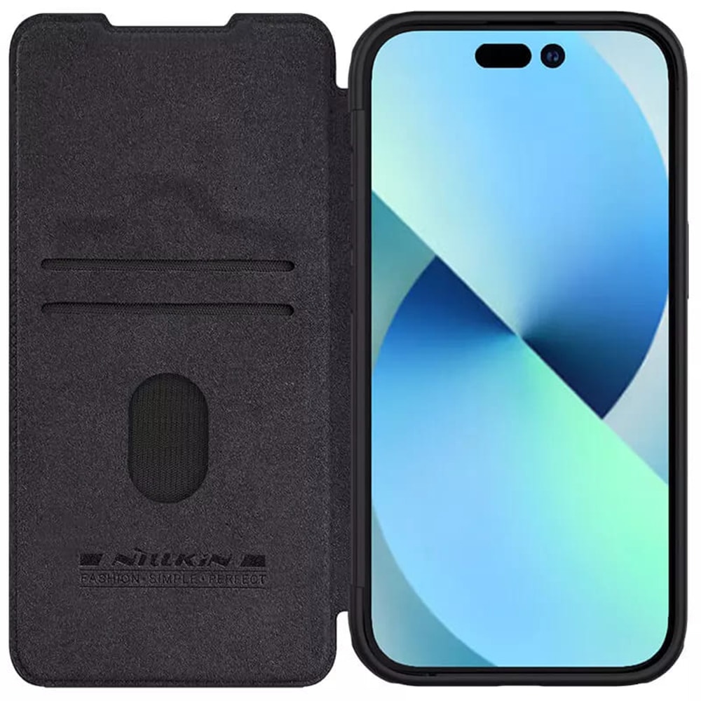 Nillkin Qin - θήκη για Apple iPhone 15 Plus - Μαύρο - Image 2