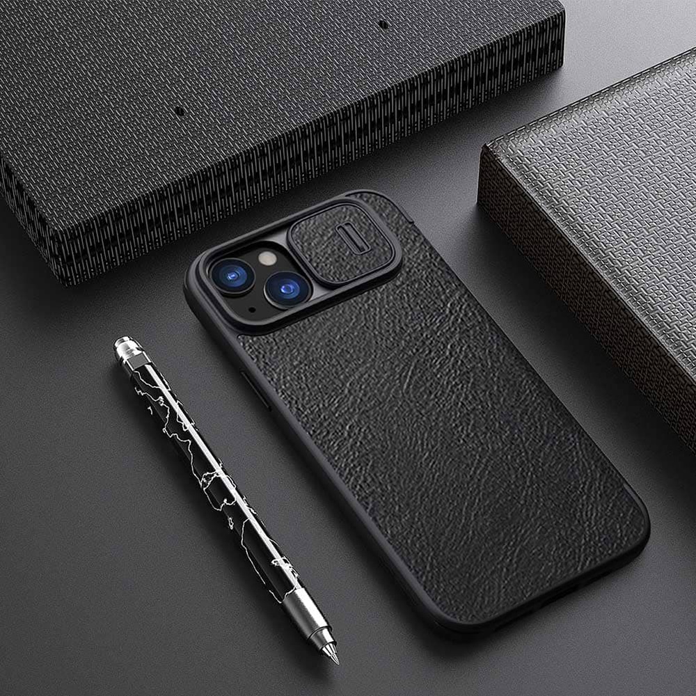 Nillkin Qin - θήκη για Apple iPhone 15 Plus - Μαύρο - Image 7
