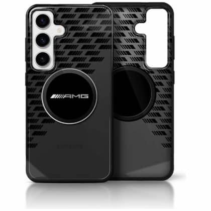 AMG Transparent Rhombs MagSafe - θήκη για Samsung Galaxy S25 - Μαύρο