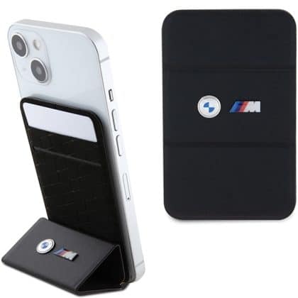 Πορτοφόλι BMW Card Slot Stand BMWCSMMPGK μαύρο MagSafe M Edition Collection