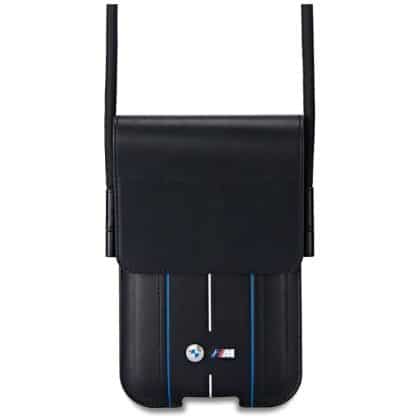 Τσάντα BMW Phone Pouch Blue Stripes μαύρο