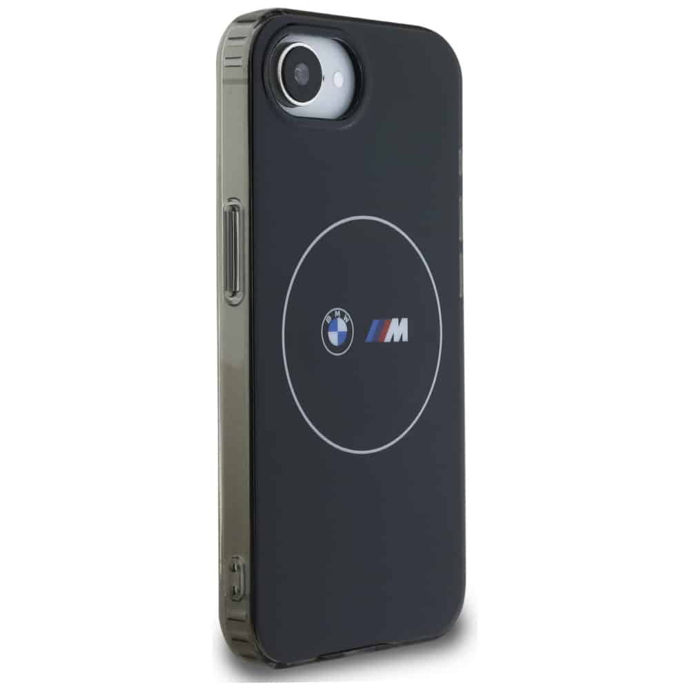 Case BMW IML Metal White Circle MagSafe for iPhone 16e black - Image 4