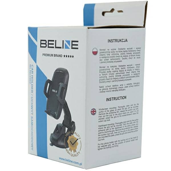 Beline Βάση αυτοκινήτου BLNCH022w1 (2in1 dashboard/windscreen) Μαύρο - Image 6