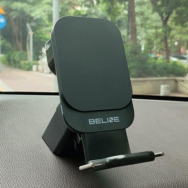 Beline βάση αυτοκινήτου με επαγωγική φόρτιση BLNWCH01 3σε1 Smartphone/iWatch/Airpods Μαύρο - Image 10