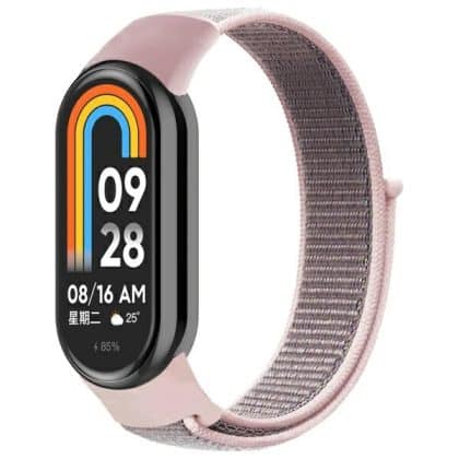 Beline Mi Band 9/8 NylonLoop λουράκι ροζ