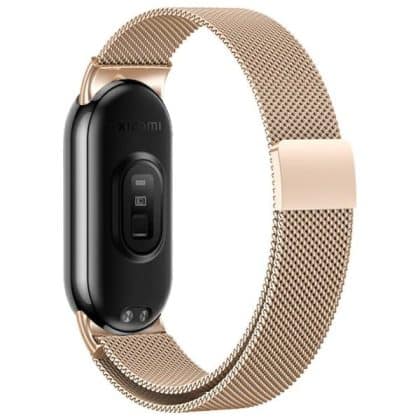 Beline Mi Band 9/8 Μαγνητικό Λουράκι Ροζ Χρυσό