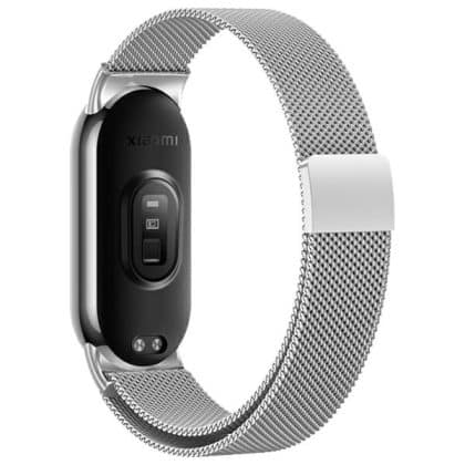 Beline Mi Band 9/8 Μαγνητικό Λουράκι Ασημί