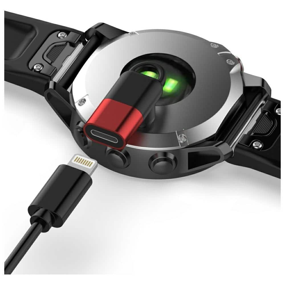Προσαρμογέας Lightning Beline για Φόρτιση Ρολογιών Garmin κόκκινος - Image 5