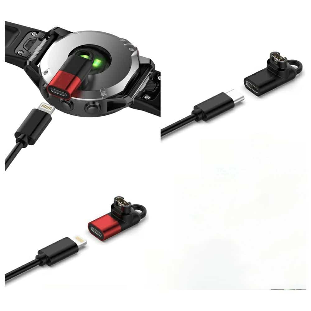 Προσαρμογέας Lightning Beline για Φόρτιση Ρολογιών Garmin κόκκινος - Image 6