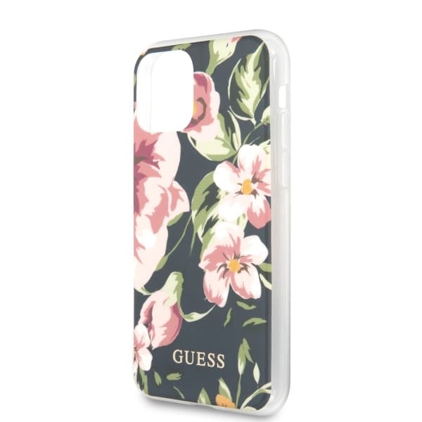 Guess Flower Collection - θήκη για Apple iPhone 11 Pro - Μπλε - Image 5