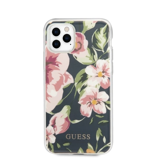 Guess Flower Collection - θήκη για Apple iPhone 11 Pro - Μπλε - Image 3