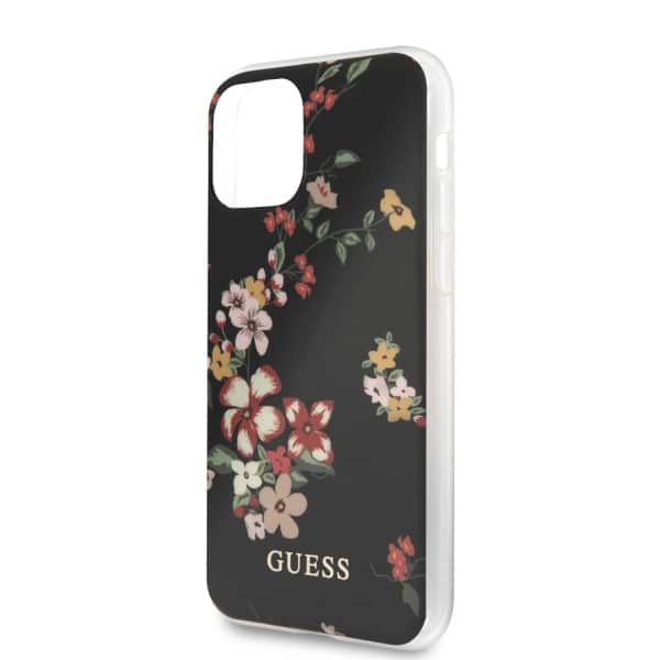 Guess Flower Collection - θήκη για Apple iPhone 11 Pro - Μαύρο - Image 5