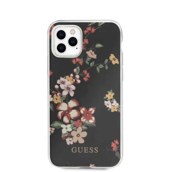 Guess Flower Collection - θήκη για Apple iPhone 11 Pro - Μαύρο - Image 3