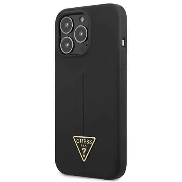 Guess Silicone Triangle - θήκη για Apple iPhone 13 Pro - Μαύρο - Image 2