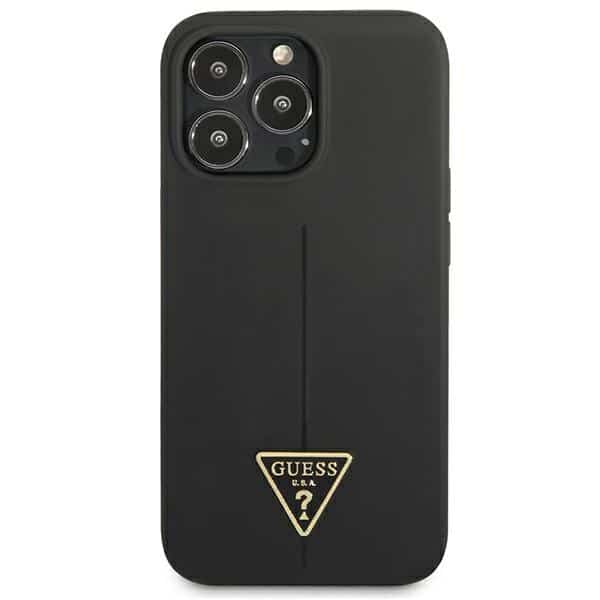 Guess Silicone Triangle - θήκη για Apple iPhone 13 Pro - Μαύρο - Image 3