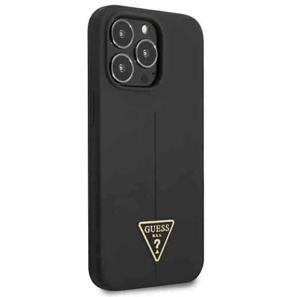 Guess Silicone Triangle - θήκη για Apple iPhone 13 Pro - Μαύρο - Image 4