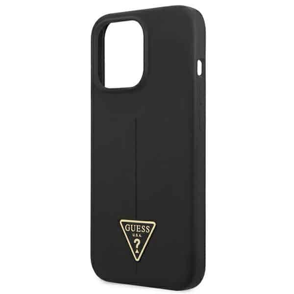 Guess Silicone Triangle - θήκη για Apple iPhone 13 Pro - Μαύρο - Image 6