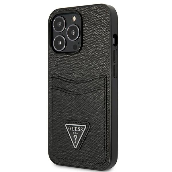Guess Triangle Logo Cardslot - θήκη για Apple iPhone 13 Pro Max - Μαύρο - Image 2