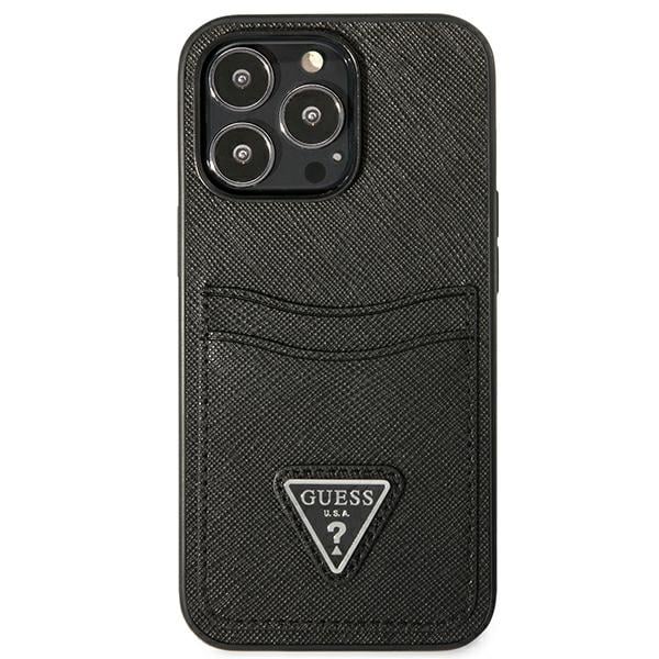 Guess Triangle Logo Cardslot - θήκη για Apple iPhone 13 Pro Max - Μαύρο - Image 3
