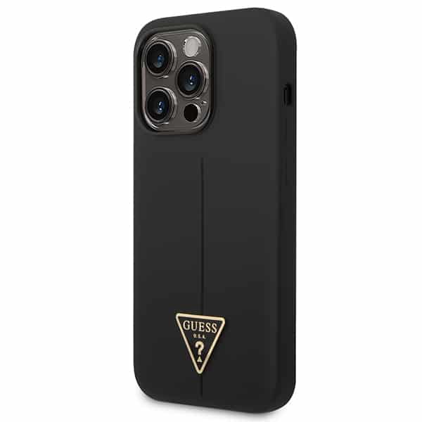 Guess Silicone Triangle - θήκη για Apple iPhone 14 Pro - Μαύρο - Image 2