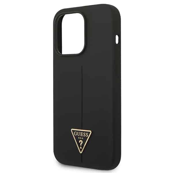 Guess Silicone Triangle - θήκη για Apple iPhone 14 Pro - Μαύρο - Image 6