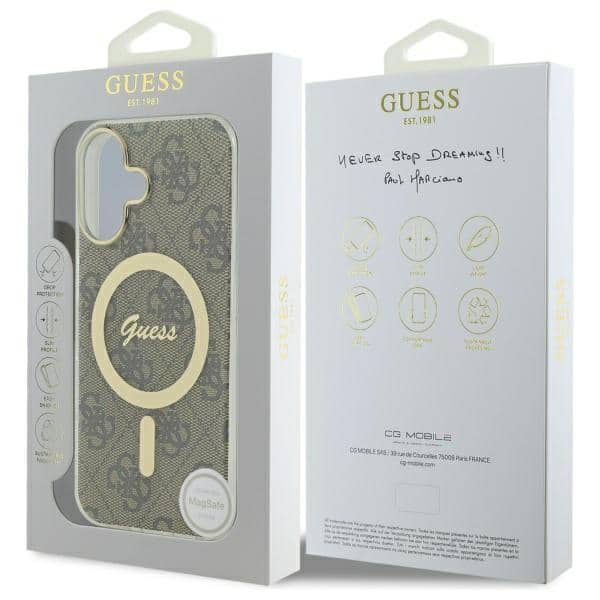 Guess IML 4G MagSafe - θήκη για Apple iPhone 16 Pro - Καφέ - Image 8