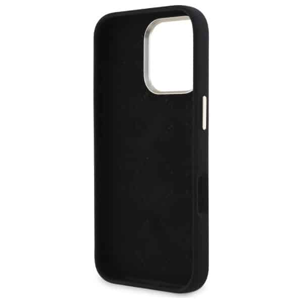 Guess Silicone Script Metal Logo & Frame - θήκη για Apple iPhone 16 Pro Max - Μαύρο - Image 7