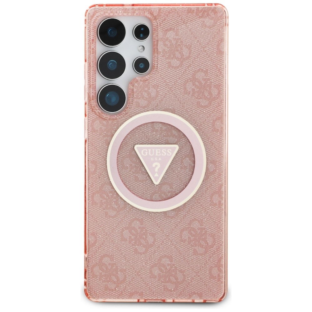 Guess Glitter Triangle - θήκη για Samsung Galaxy S25 Ultra - Ροζ - Image 3