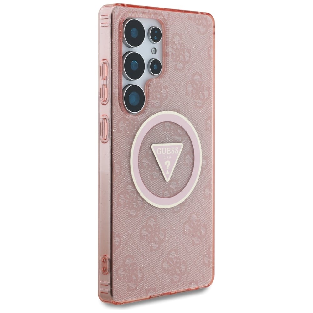 Guess Glitter Triangle - θήκη για Samsung Galaxy S25 Ultra - Ροζ - Image 4