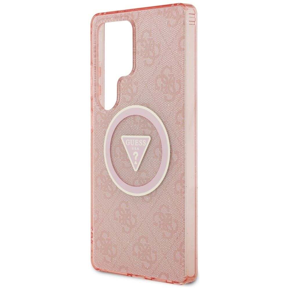 Guess Glitter Triangle - θήκη για Samsung Galaxy S25 Ultra - Ροζ - Image 6