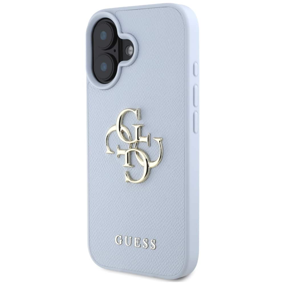 Guess Grained Big 4G Logo Small Classic Logo - θήκη για Apple iPhone 16 - Μπλε - Image 2