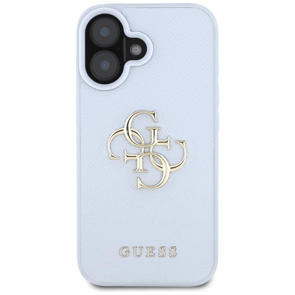 Guess Grained Big 4G Logo Small Classic Logo - θήκη για Apple iPhone 16 - Μπλε - Image 3