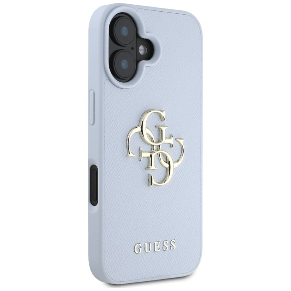 Guess Grained Big 4G Logo Small Classic Logo - θήκη για Apple iPhone 16 - Μπλε - Image 4
