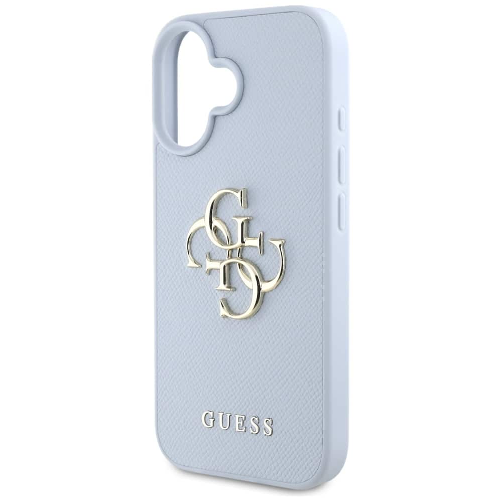 Guess Grained Big 4G Logo Small Classic Logo - θήκη για Apple iPhone 16 - Μπλε - Image 6
