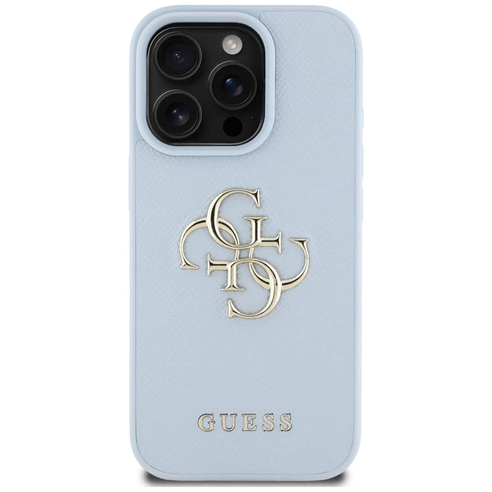Guess Grained Big 4G Logo Small Classic Logo - θήκη για Apple iPhone 16 Pro - Μπλε - Image 3