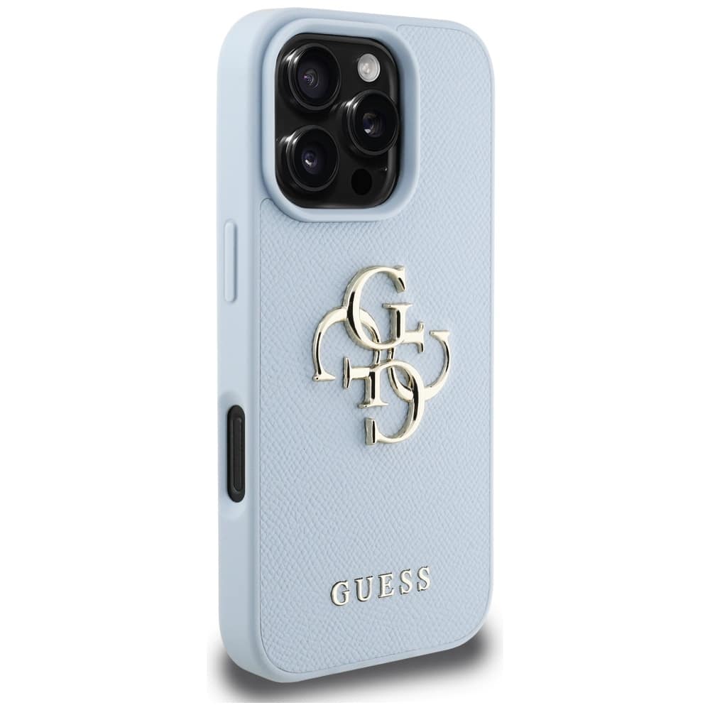 Guess Grained Big 4G Logo Small Classic Logo - θήκη για Apple iPhone 16 Pro - Μπλε - Image 4