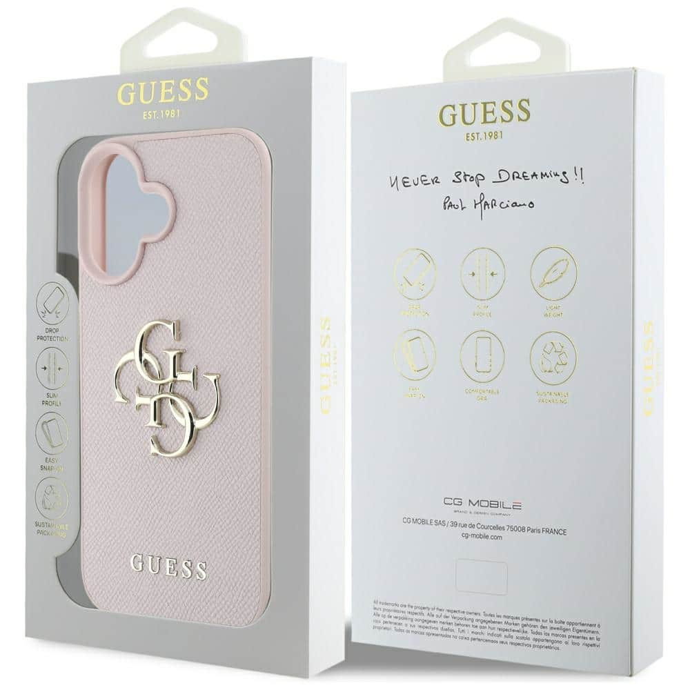 Guess Classic - θήκη για Apple iPhone 16 - Ροζ - Image 8